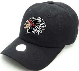 Redskins Mascot Logo Curved-Bill Cotton Hat