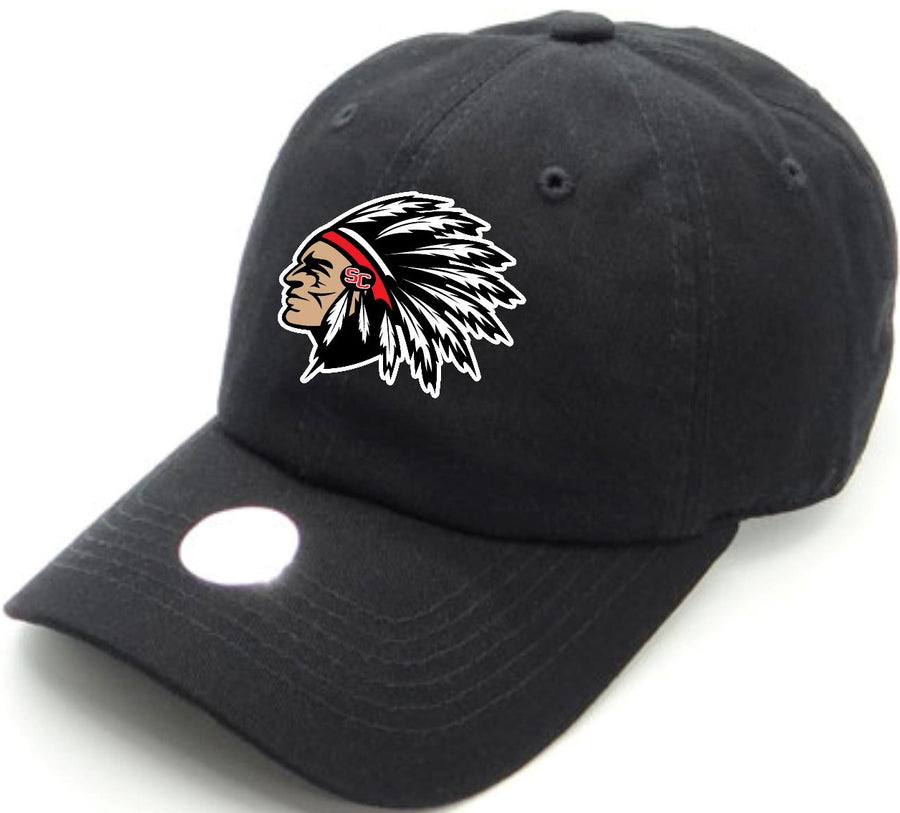 Redskins Mascot Logo Curved-Bill Cotton Hat