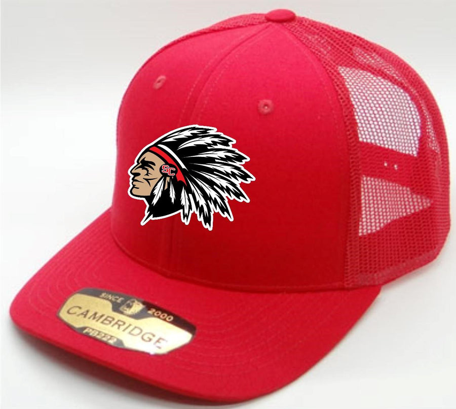 Redskins Mascot Logo Flat-Bill Snapback Hat